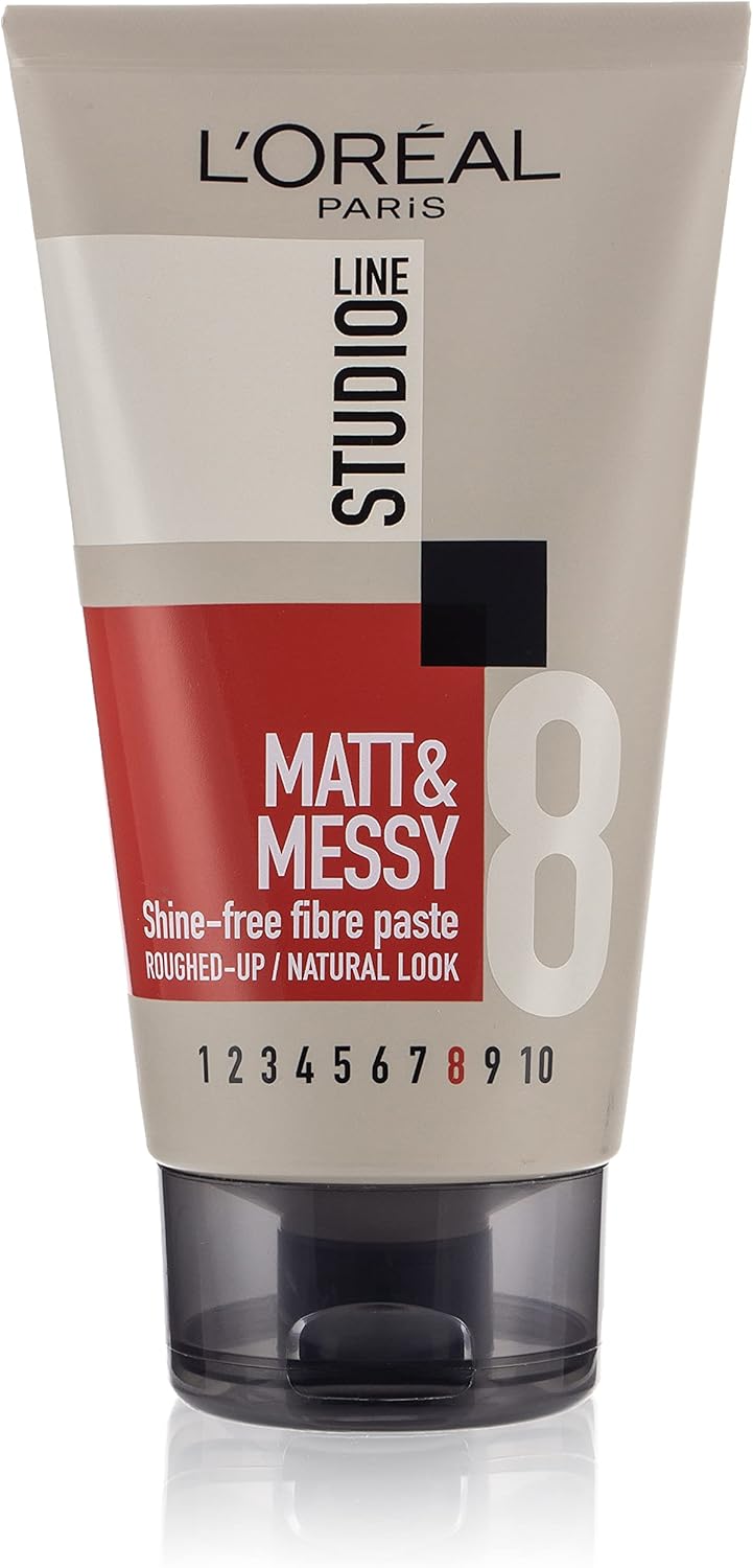L'Oreal Paris Studio Line Shine-Free Fibre Paste For Matt and Messy Look, 150 ml (Pack of 1)