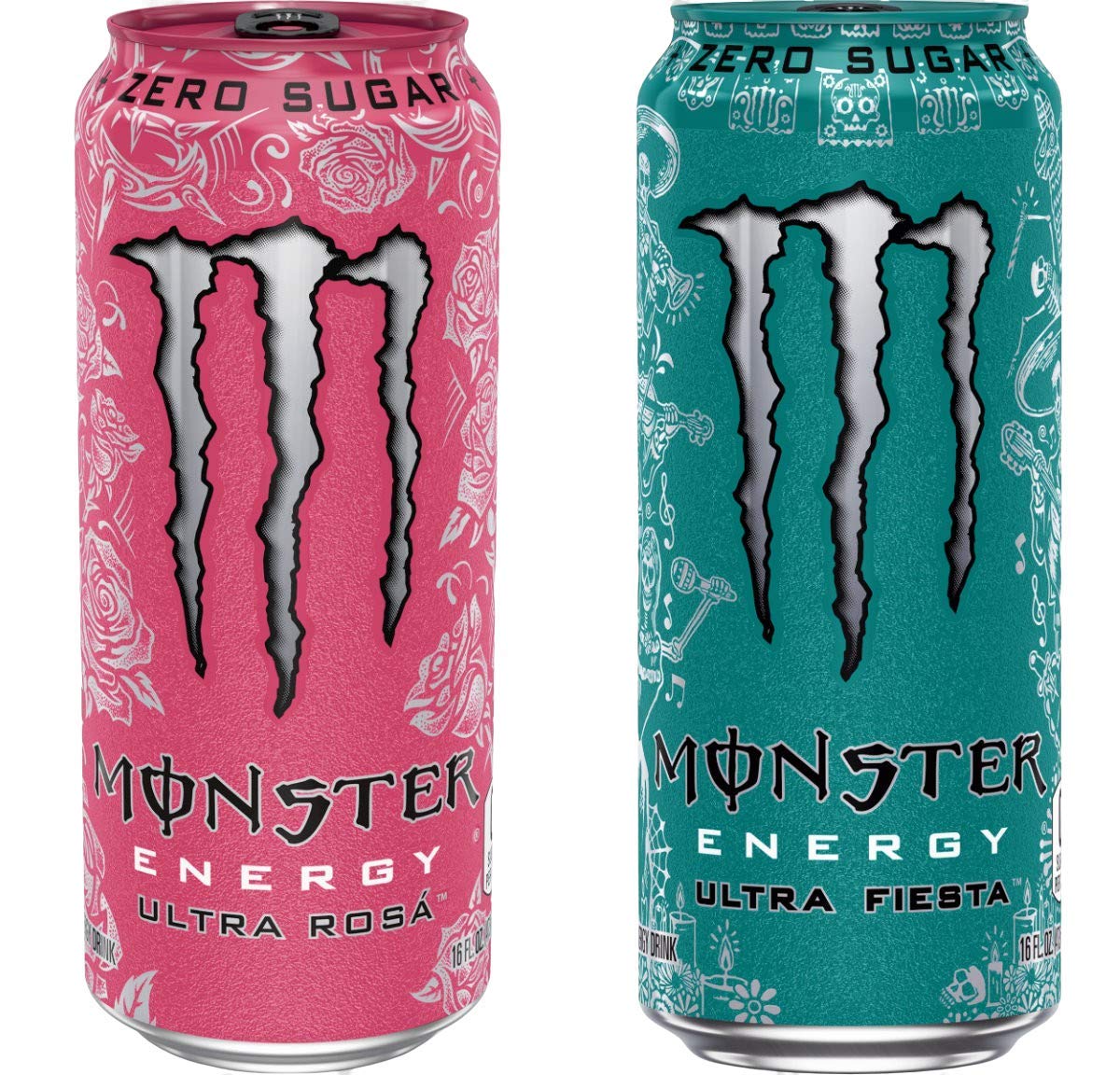 Monster Energy Ultra Fiesta & Ultra Rosa 16 ounce cans (2 Flavor Pack, 6 Cans)