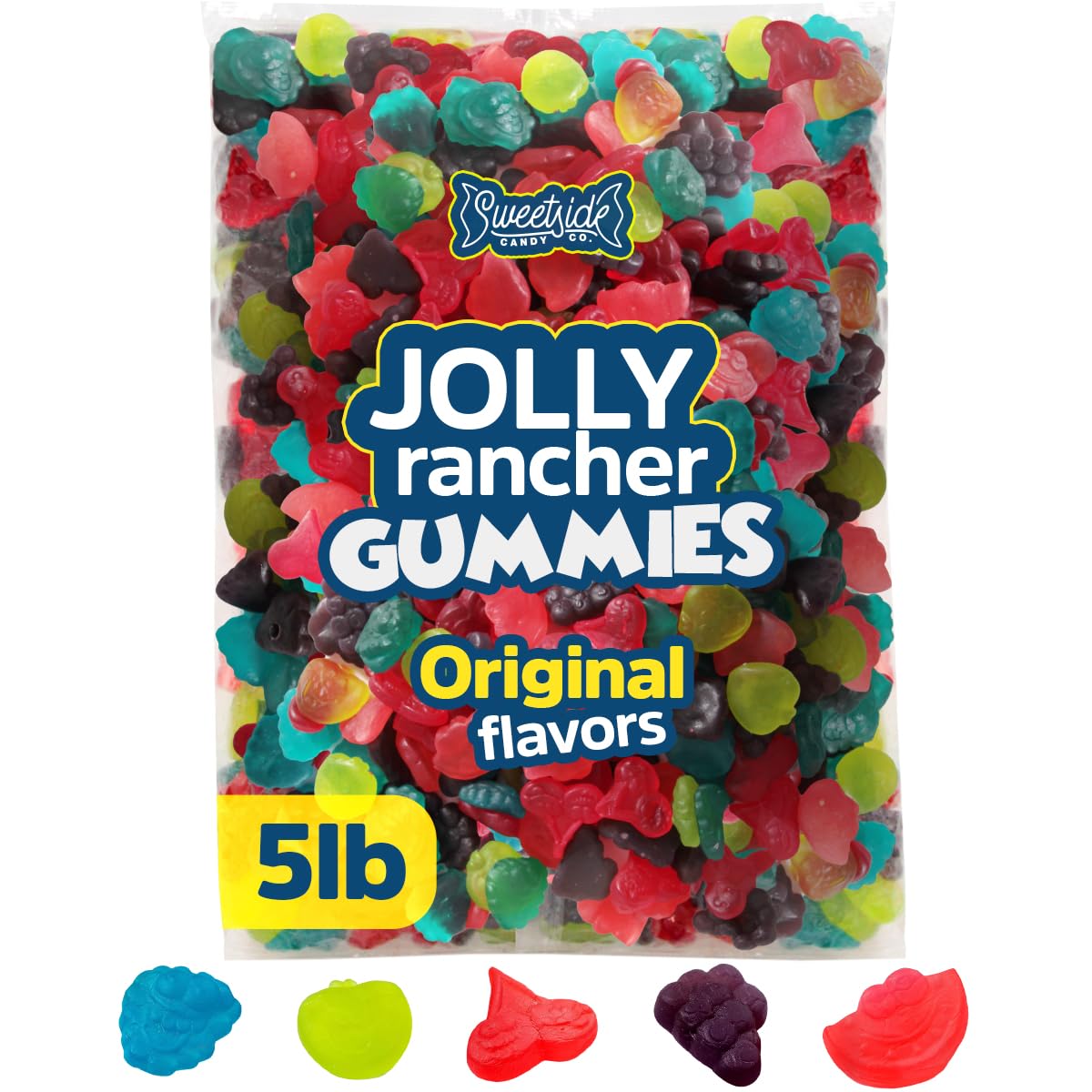 Gummies Original Flavor, 5lb Gummies Candy Bulk, Delicious Gummies Treats, Sweet and Fruity Gummy Candy Bulk for Parties and Snacks, Perfect Gummy Bulk for Candy Buffets