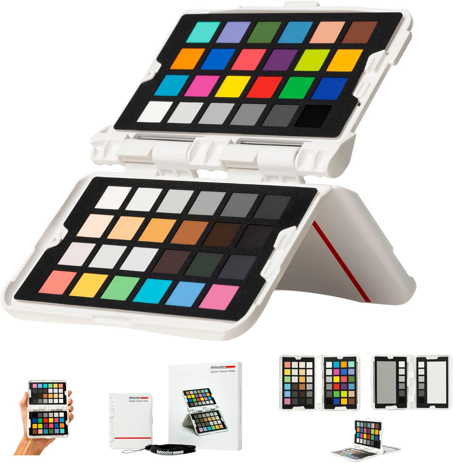 Datacolor SpyderCheckr Photo for Colour Accuracy & Consistency, Portable Colour Matching Tool with 62 Colour Targets, Colour Correction Chart, Colour Card for Photography & Portraits