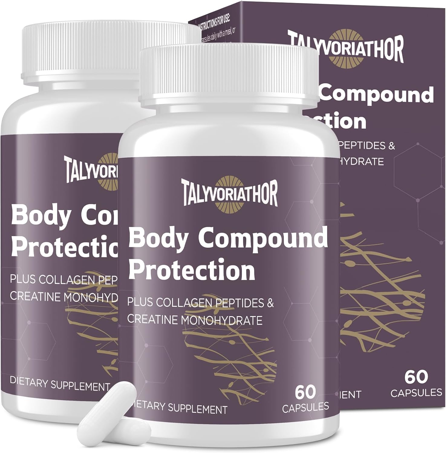 New 157 Body Compound Protection 1500mcg for Men & Women | Gluten-Free | 60 Capsules (2 Bottle)
