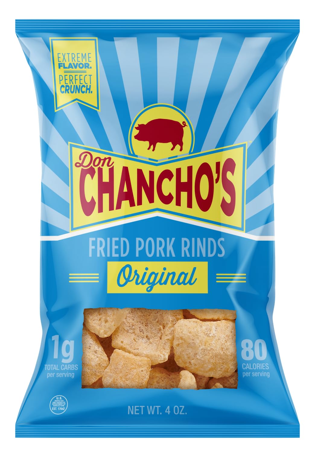 Don Chancho's Original Fried Pork Rinds, 4 Ounce