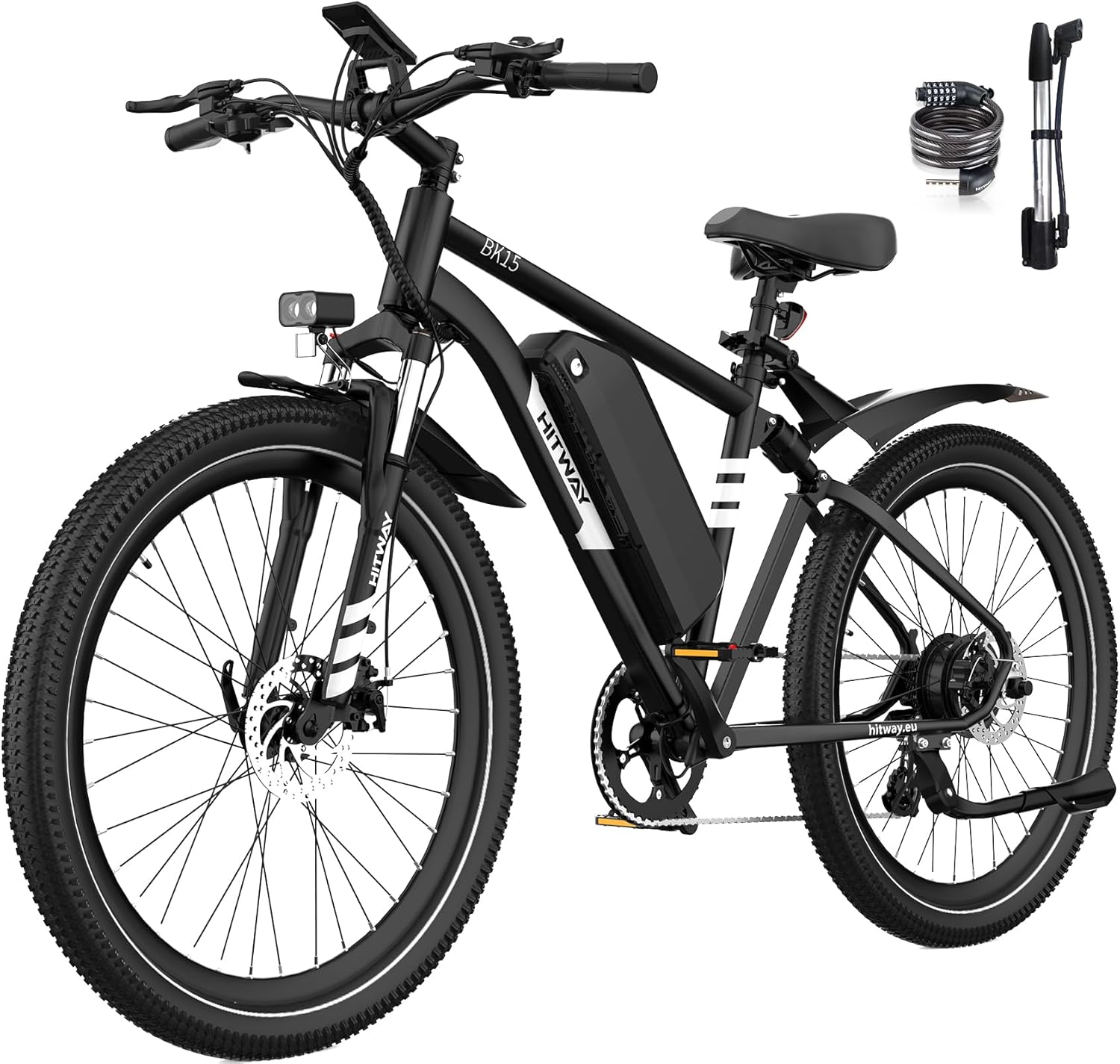 HITWAY Electric Bike for Adults, 29" Electric Bicycle E Mountainbike with 48V 15.6Ah Removable Battery, 250W Motor, 7-Speed Gear, Commute E-bike Max Range to 80-150km,with APP, NFC