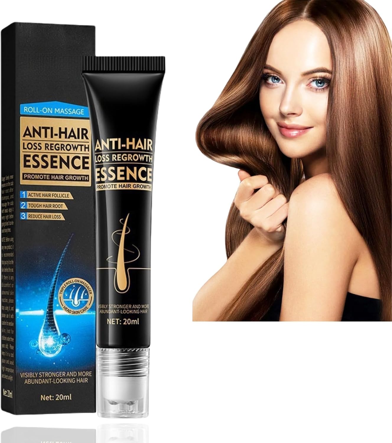 Hair Growth Serum,Natural Hair Strengthening Oil Spray,Hair Regrowth Essence,Hair Loss Treatment For Men & Women,Anti Hair Loss Serum,Hair Ingrown Regrowth Loss Treatments,for All Hair Types Women