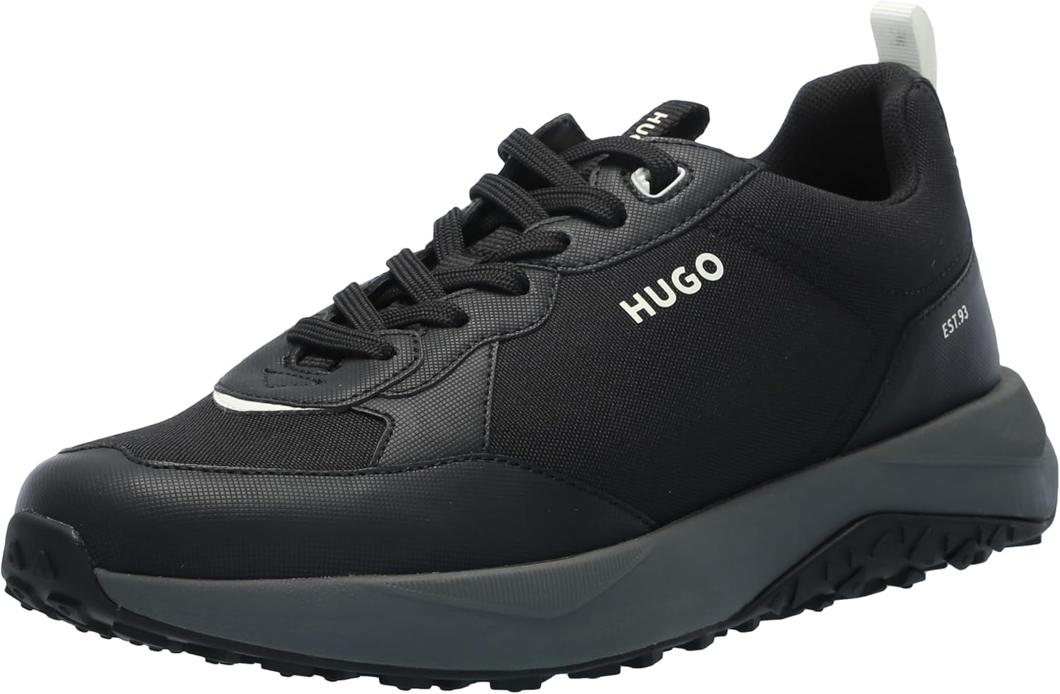 HUGO Men's Logo Tape Canvas Mix Sneaker