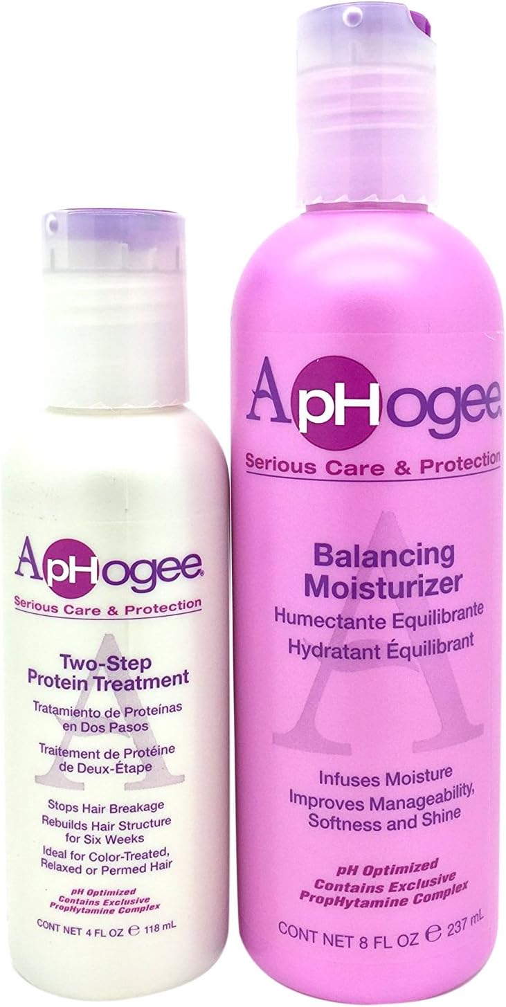 Aphogee Balancing Moisturizer 237 ml and Two Step Protein Treatment Kit 118 ml