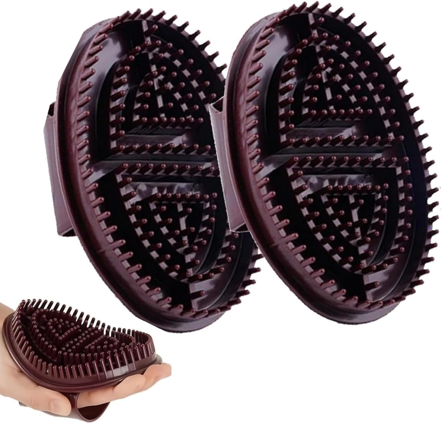 Meridian Pressure Brush, 2 Pack Meridian Body Massage Brush, Relieve Muscle Fatigues Body Massage Brushes for Back Legs Arms, Relax Relieving Stress Meridians Brushes Massages Tool, for Men & Women
