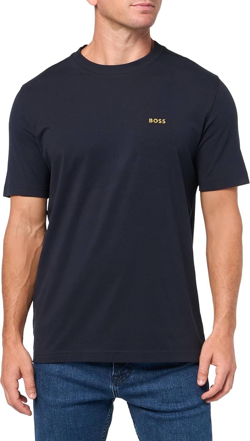BOSS Men's Contrast Logo Cotton Stretch T-Shirt