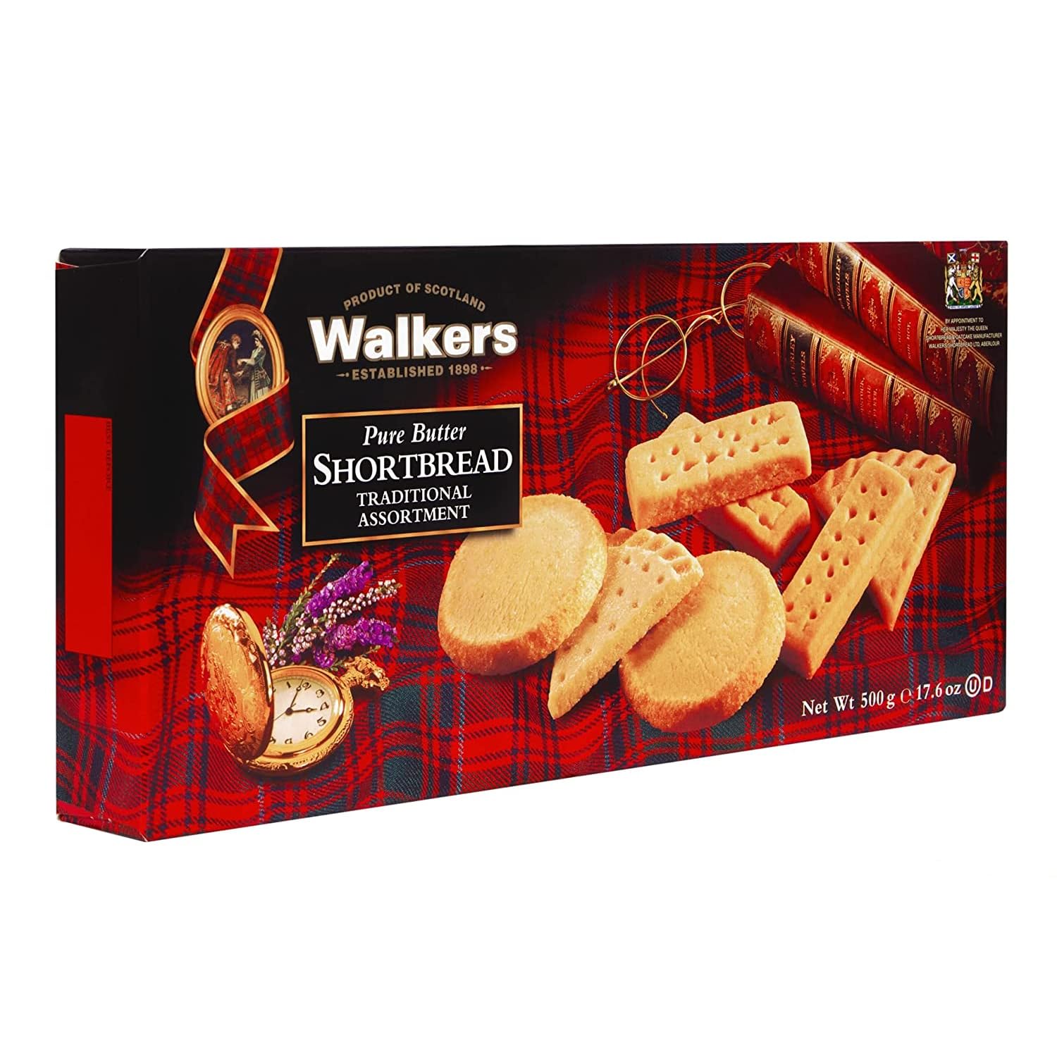 Walker’s All-Butter Shortbread Traditional Assortment - 17 Assorted Cookies Per Box - Authentic Shortbread Cookies from Scotland