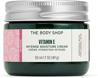 The Body Shop Vitamin E Intense Moisturizer, For Dry Skin, with Hyaluronic Acid, 72Hr Hydration, Vegan, 1.7 Oz