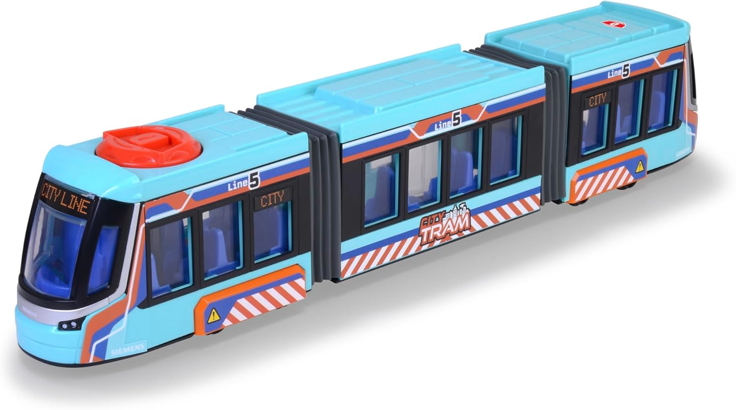 Dickie 203747016 Tram Siemens Avenio Freewheeling Vehicle 42 cm Children's Toy with Opening Doors