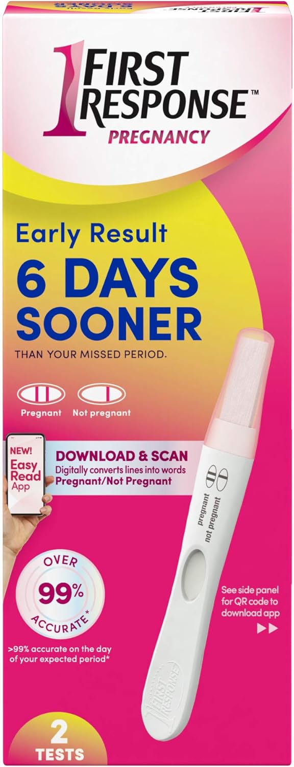 First Response Early Result Pregnancy Test, 2 Count (Packaging & Test Design May Vary) (Pack of 2)