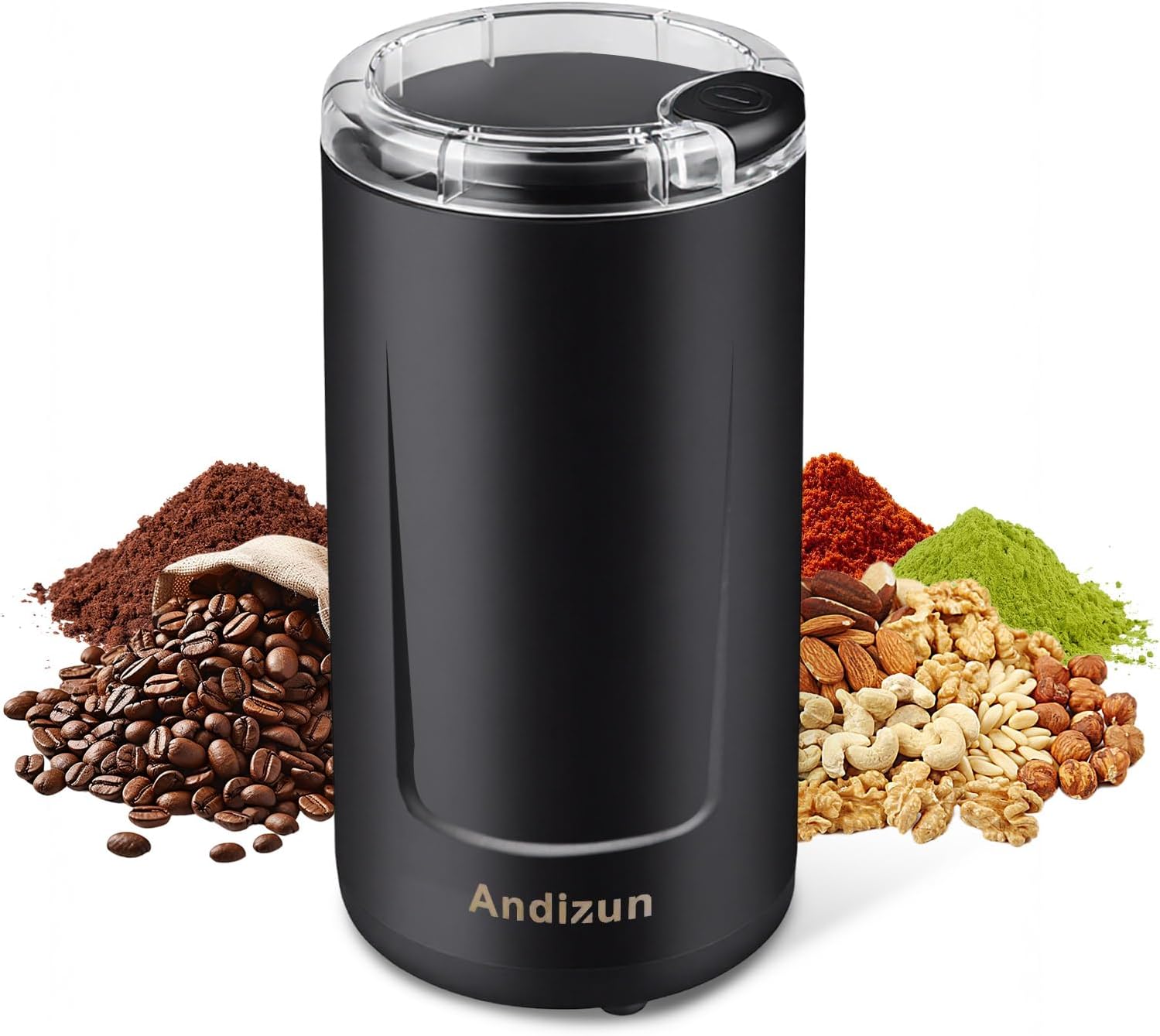 Electric Coffee Grinder, 350W Coffee Beans Grinder, 80g Large Capacity, One-Touch Operation, 304 Stainless Steel Blades, Ideal for Coffee Beans, Pepper, Grain, Spice, Nuts