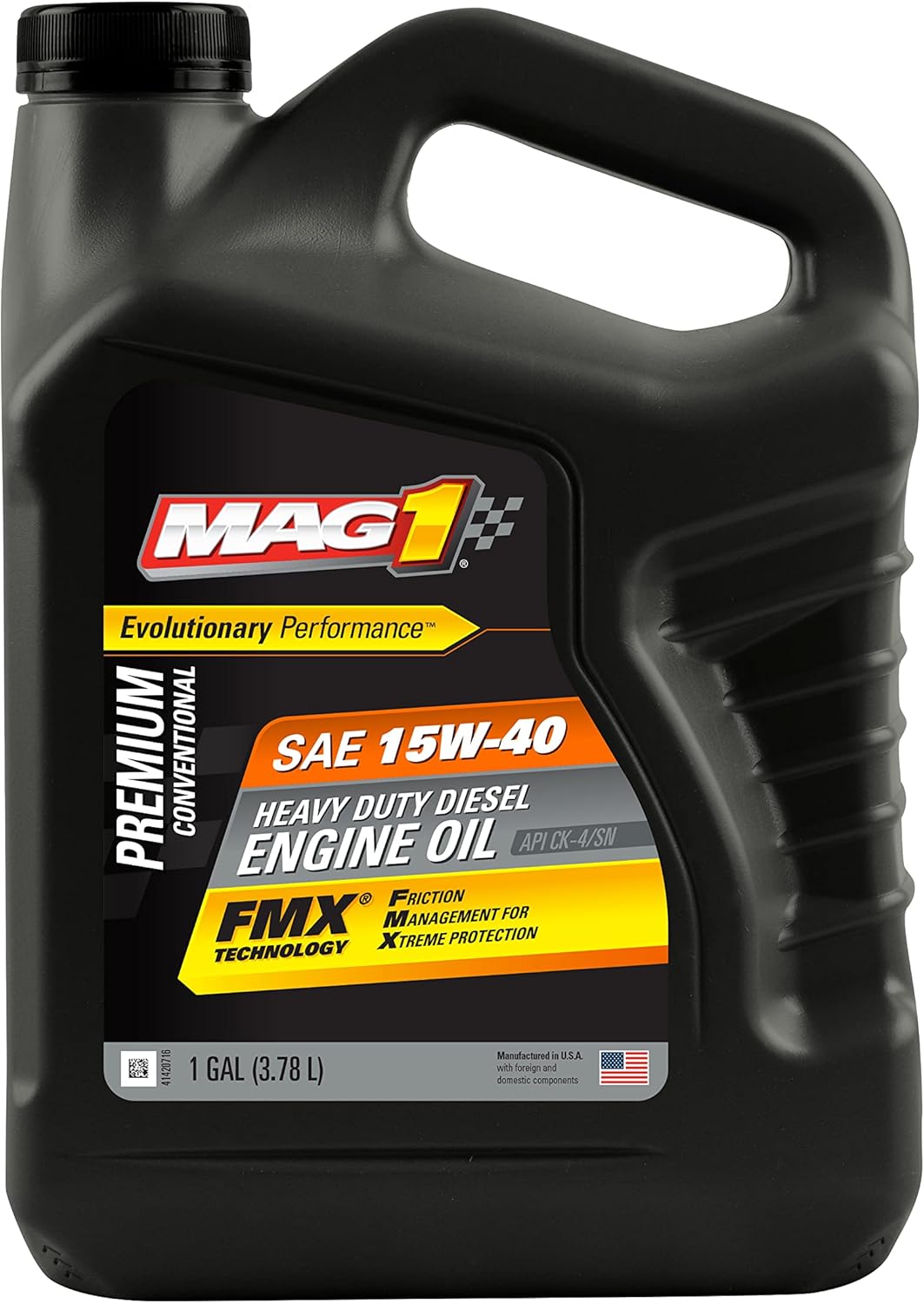 62631 SAE 15W-40 Premium Conventional Heavy Duty Diesel Engine Oil - 1 Gallon