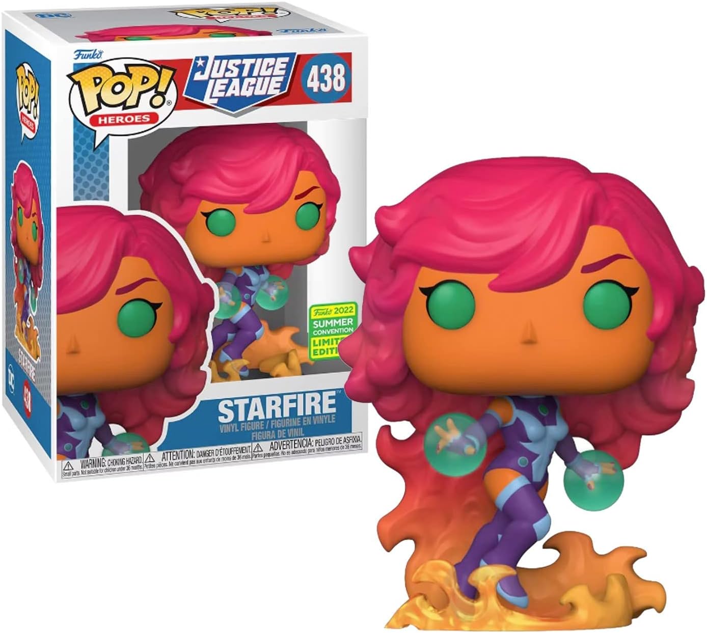 Funko POP! Heroes Justice League Starfire #438 Summer Convention 2022 Limited Edition