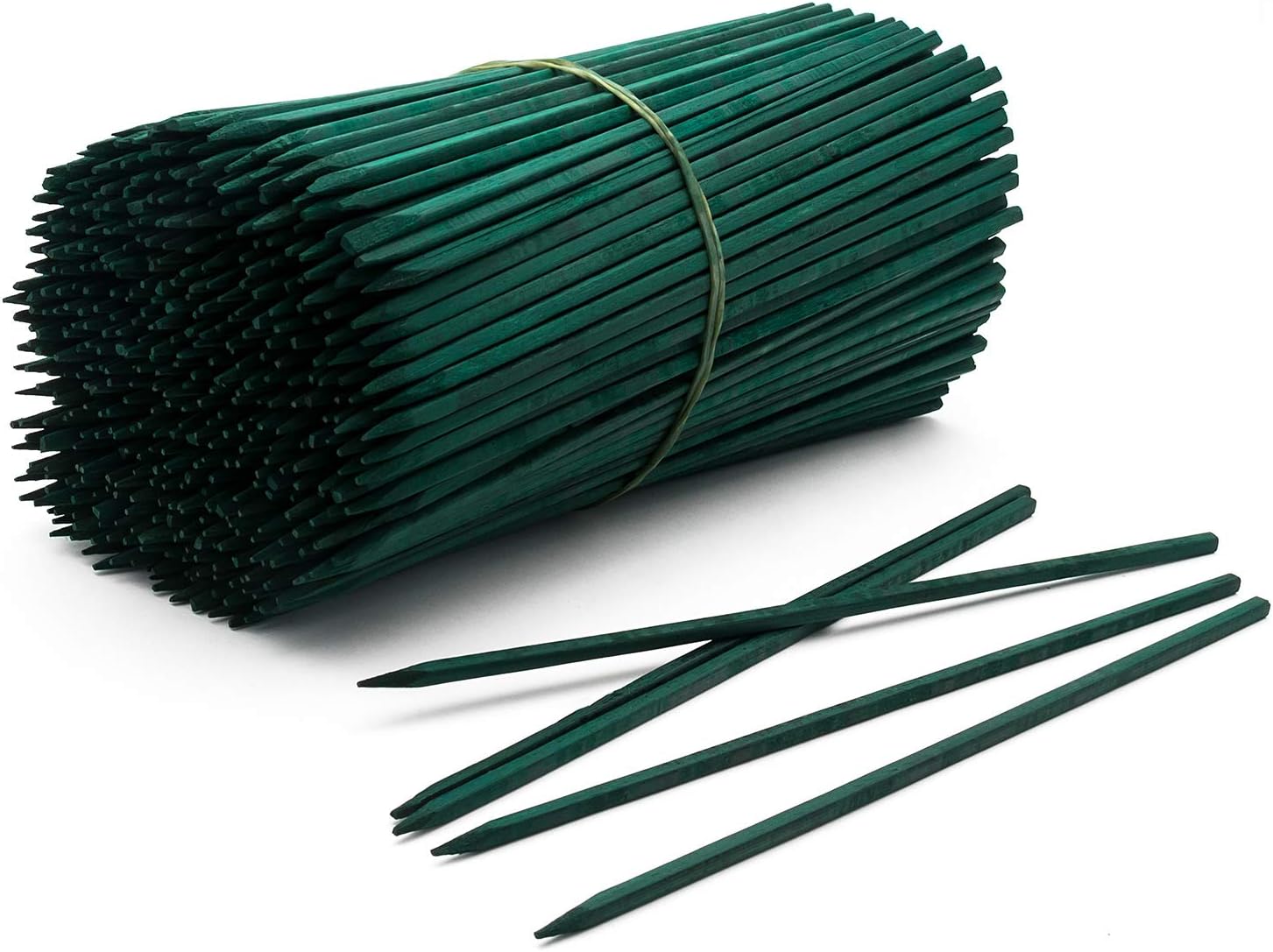 Royal Imports Green Wood Plant Stake, Floral Picks, Wooden Sign Posting Garden Sticks (Approx 100 Pcs) - 8 Inch