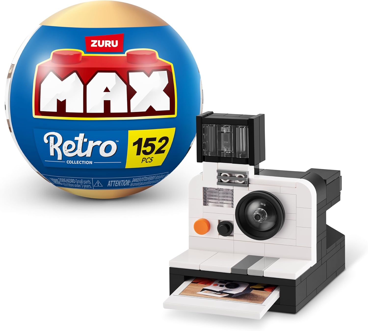 MAX Premium Retro Building Bricks Age 3+ (Polaroid) Novelty Unboxing Toy Collectible Mini's by ZURU