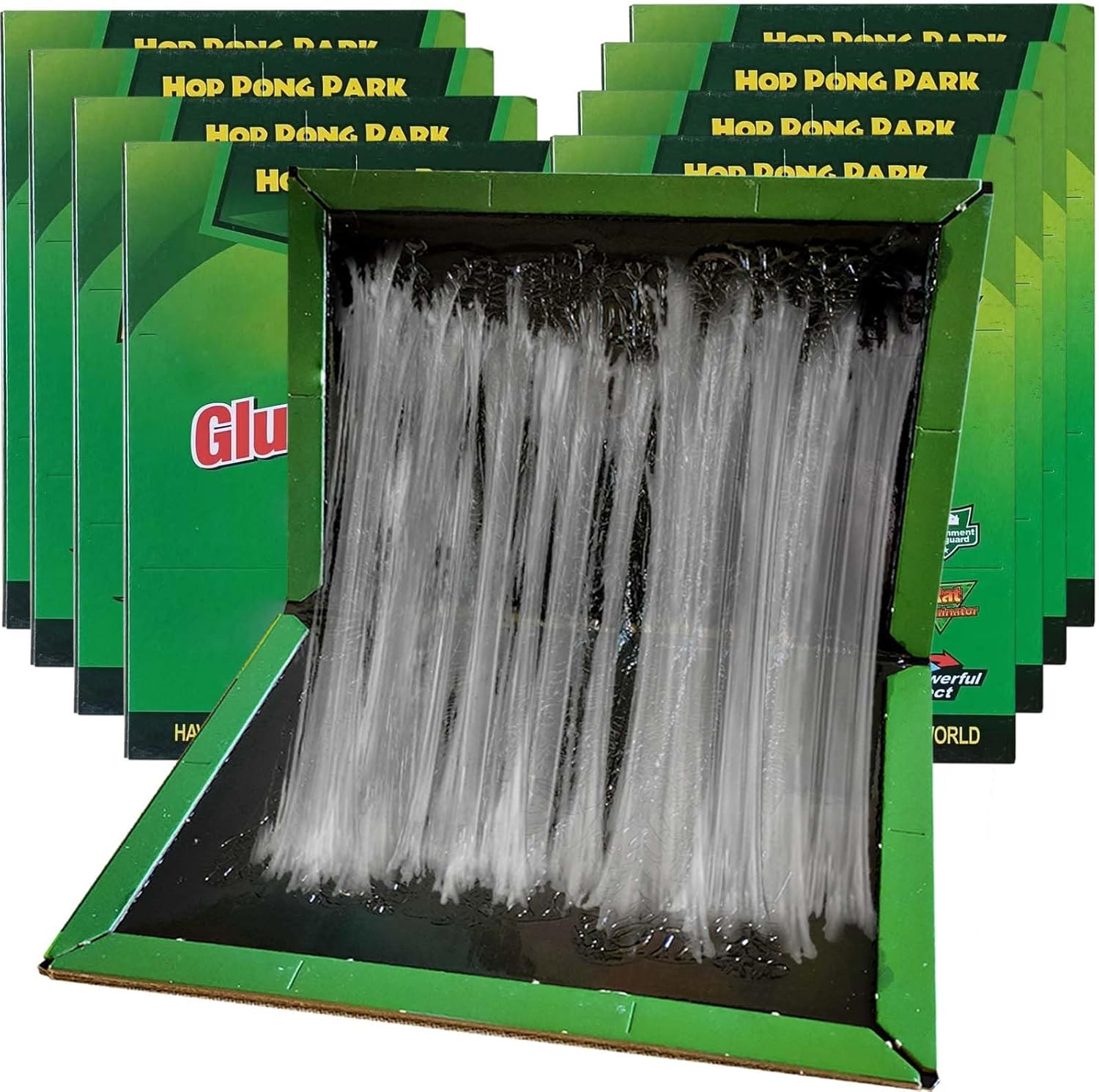 GroZythre 8 Pack Pest Sticky Pad Traps Boards, Multi Insects Sticky Pads, Undetectable Black & Extra Strong Glue Sticky Trap Pads, Used Indoors/Outdoor, At Homes And Offices etd