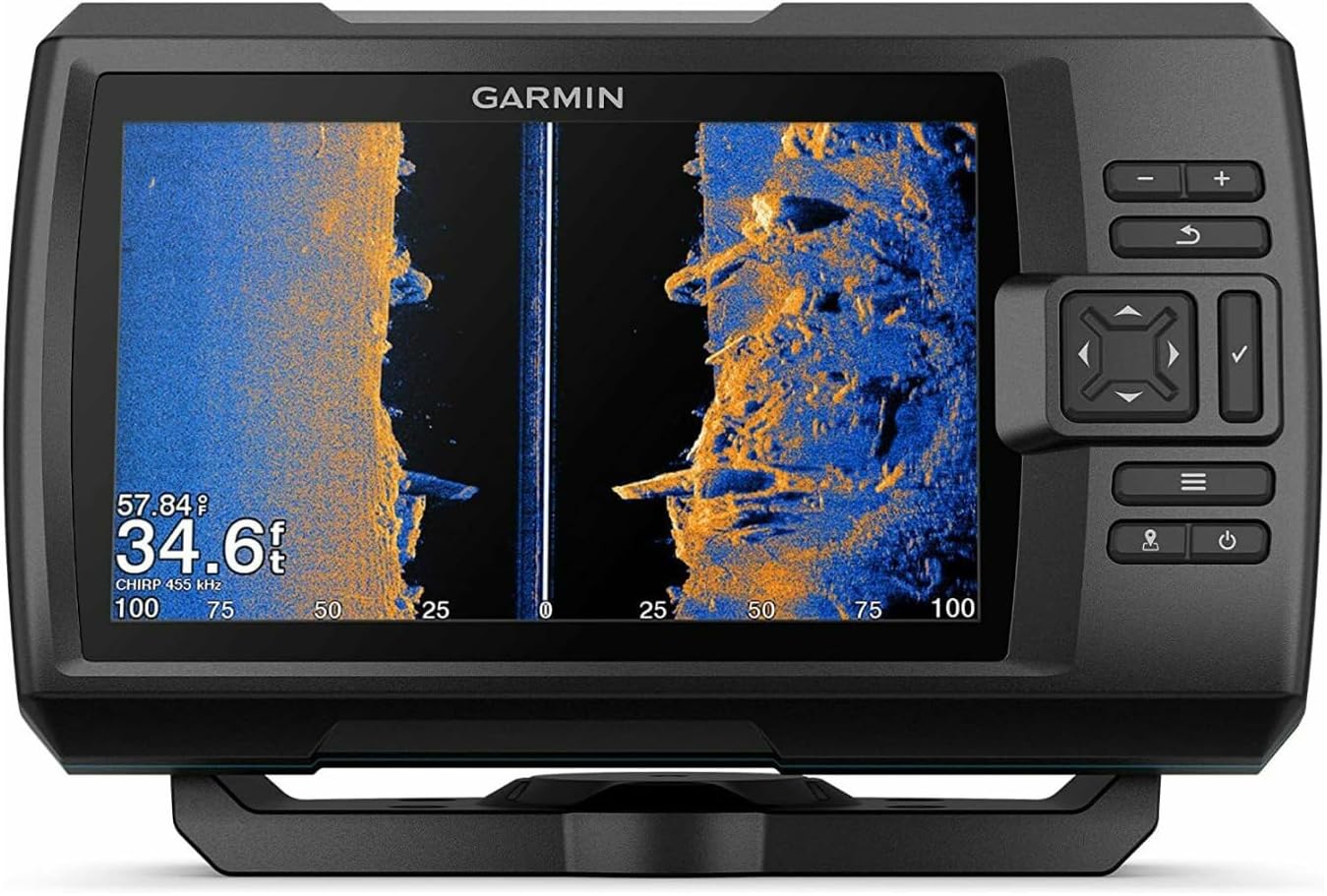 Garmin Striker Vivid 7sv, Easy-to-Use 7-inch Color Fishfinder and Sonar Transducer, Vivid Scanning Sonar Color Palettes (010-02553-00)