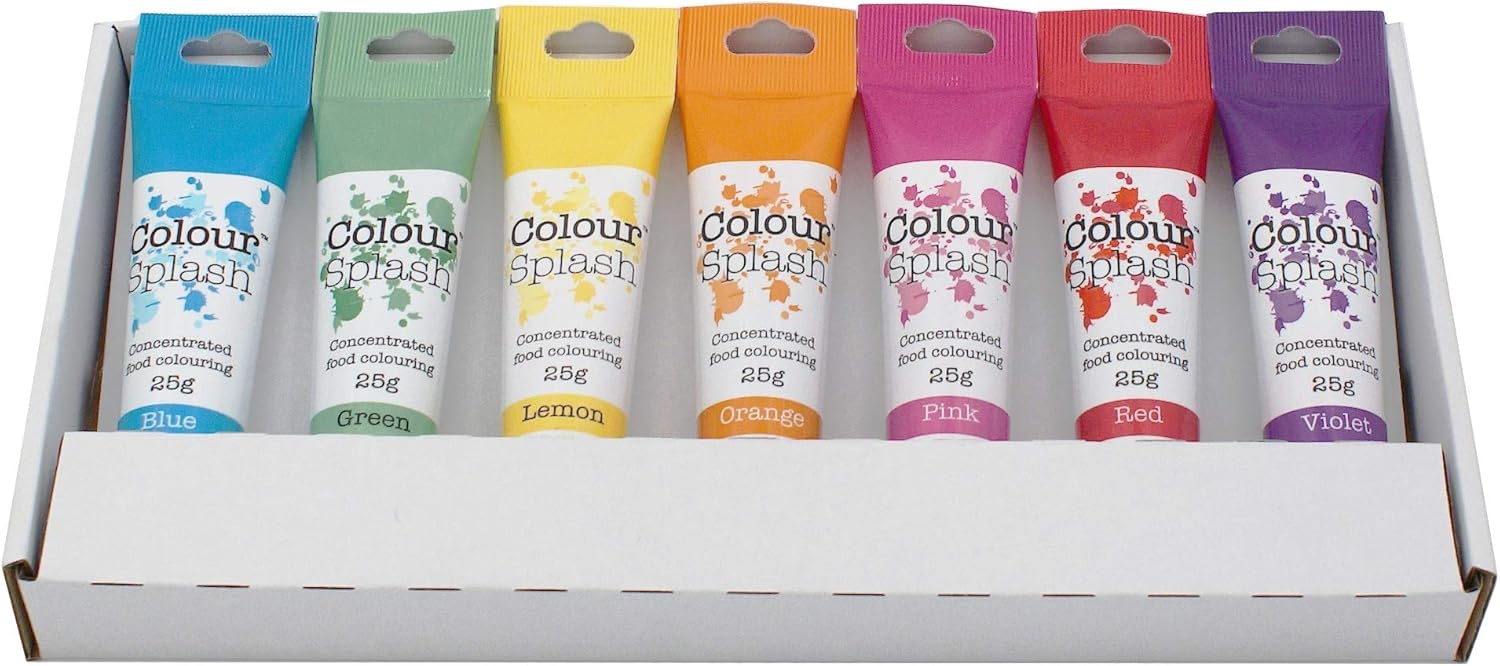 Colour Splash Food Colouring Gel (Rainbow Colours 7 Set)