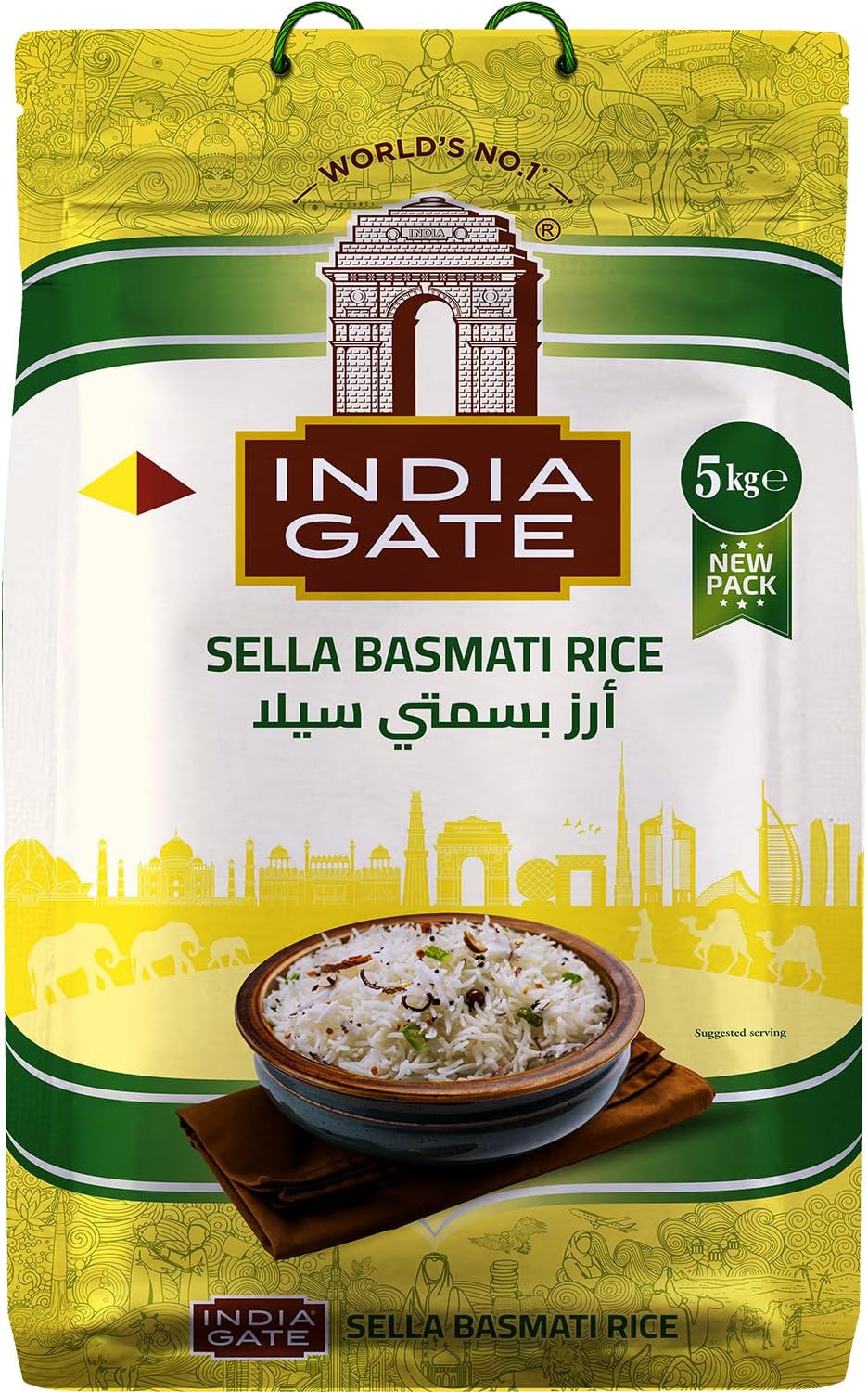 Indien GATE Sella Basmati Rice, 5 kg