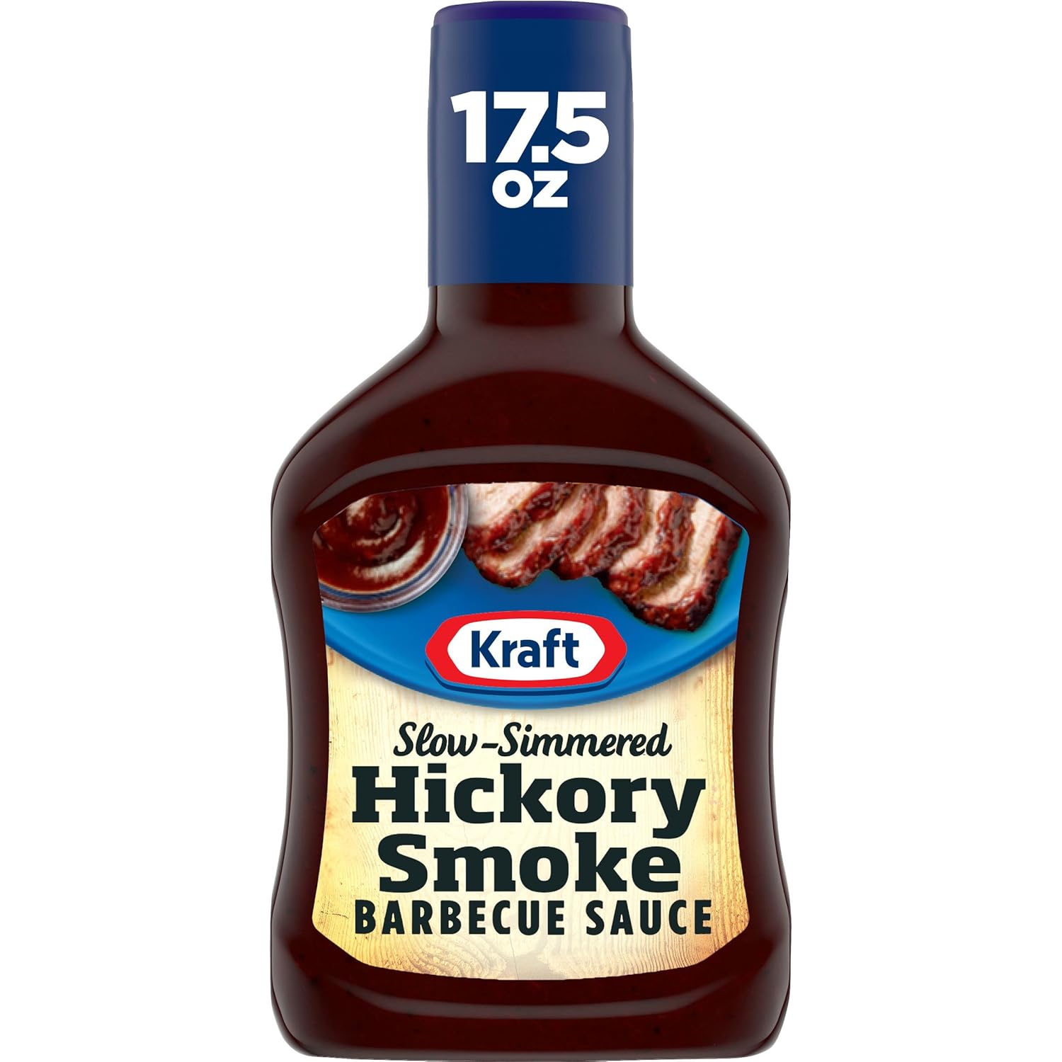 Kraft Hickory Smoke Slow-Simmered Barbecue Sauce, 17.5 oz Bottle