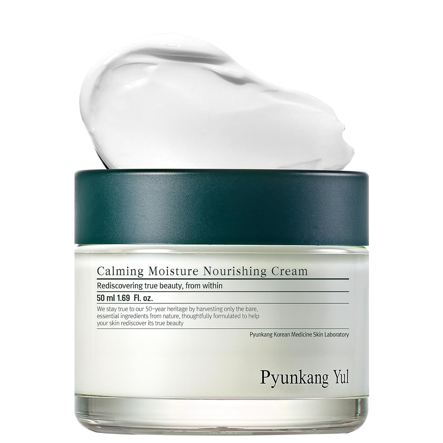 Pyunkang Yul [PKY Calming Moisture Nourishing Cream Instantly Soothes Sensitive Skin, Face Moisturizer for Healthy Skin Vitality with Collagen, Vegan, Korean Skincare (1.69 Fl. Oz, 50ml)