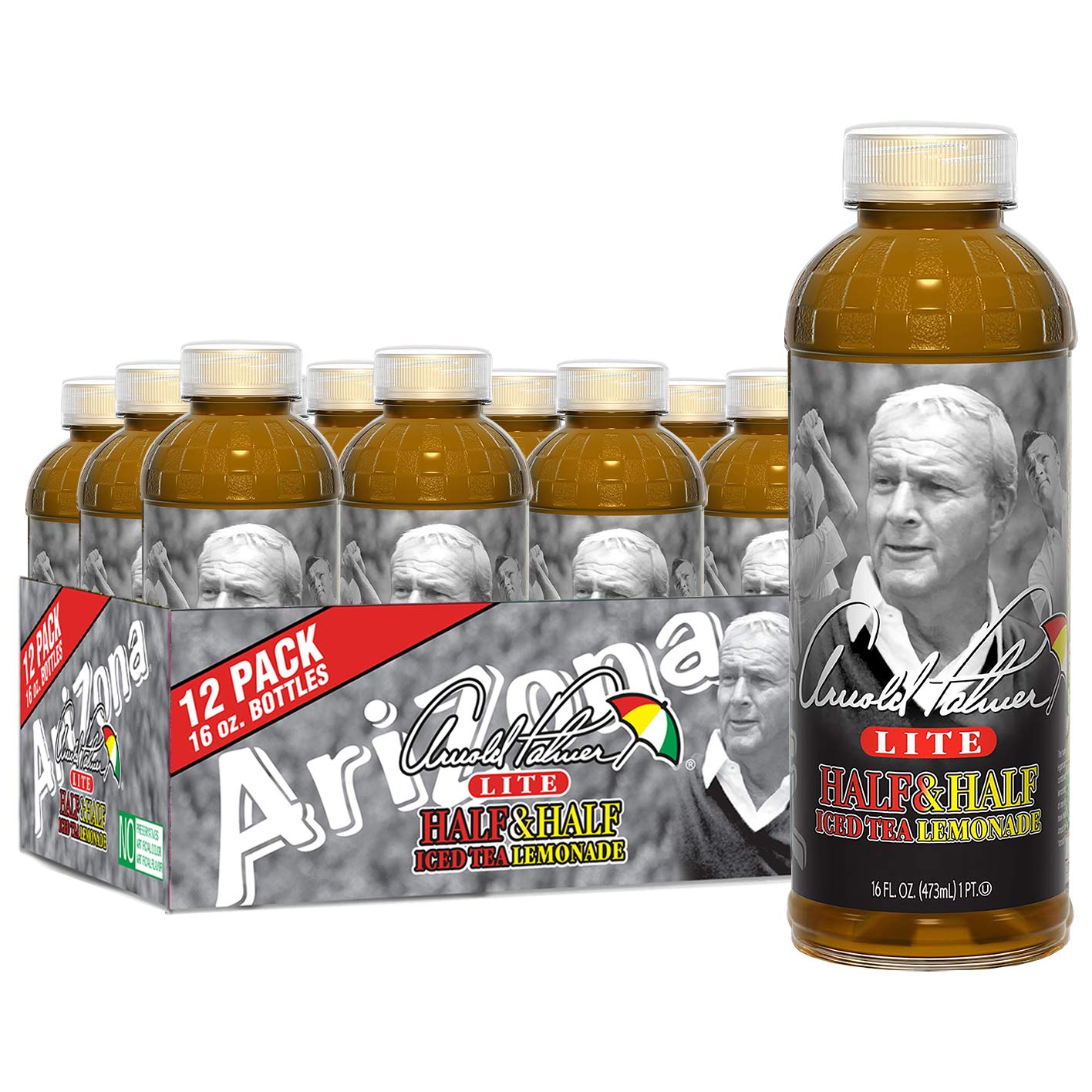 AriZona Arnold Palmer Half and Half - 16 Fl Oz (Pack of 12)