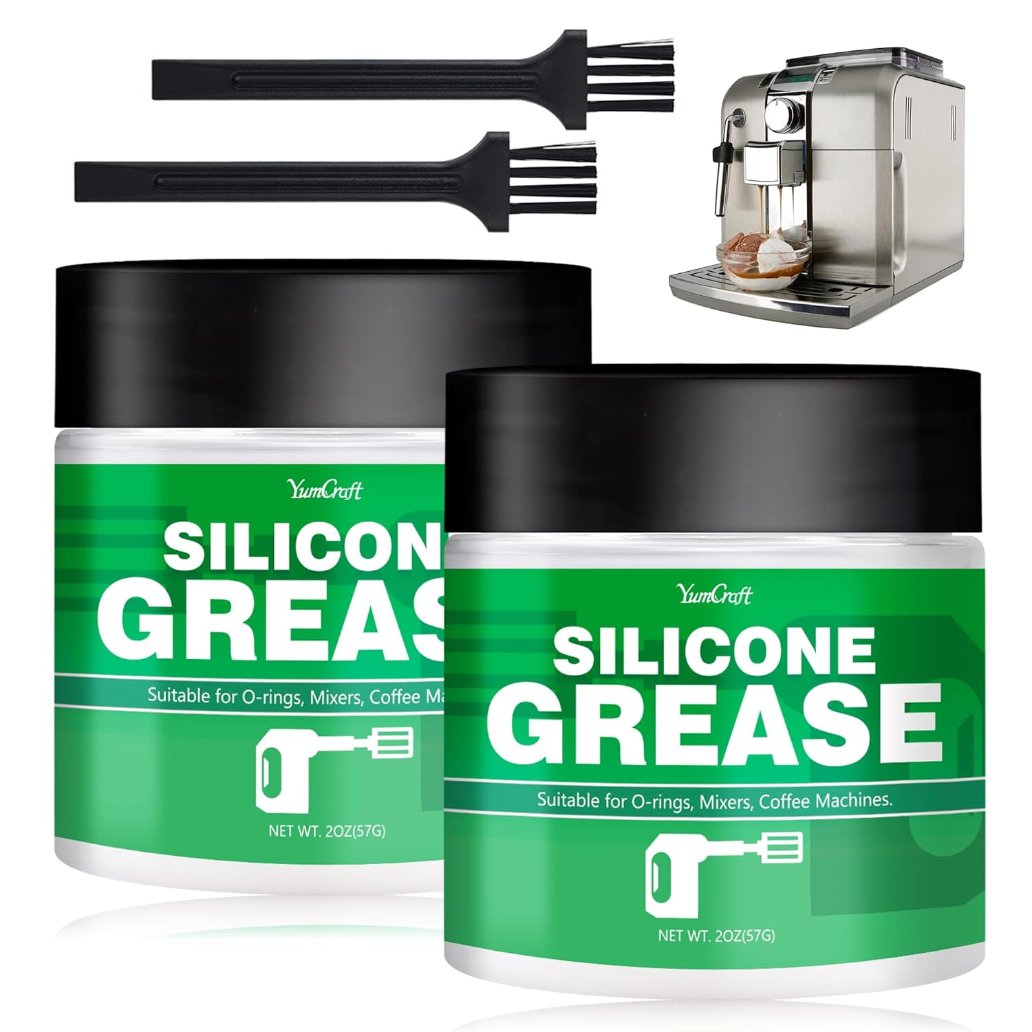 Food Grease, 114g Food Grade Grease for Kitchenaid Stand Mixer, Lubricant Plumbers Lube - Silicone Sealant Lube for O-Rings, Coffee, Ice Cream Machine, Water Filter, Prevent Wear and Rust