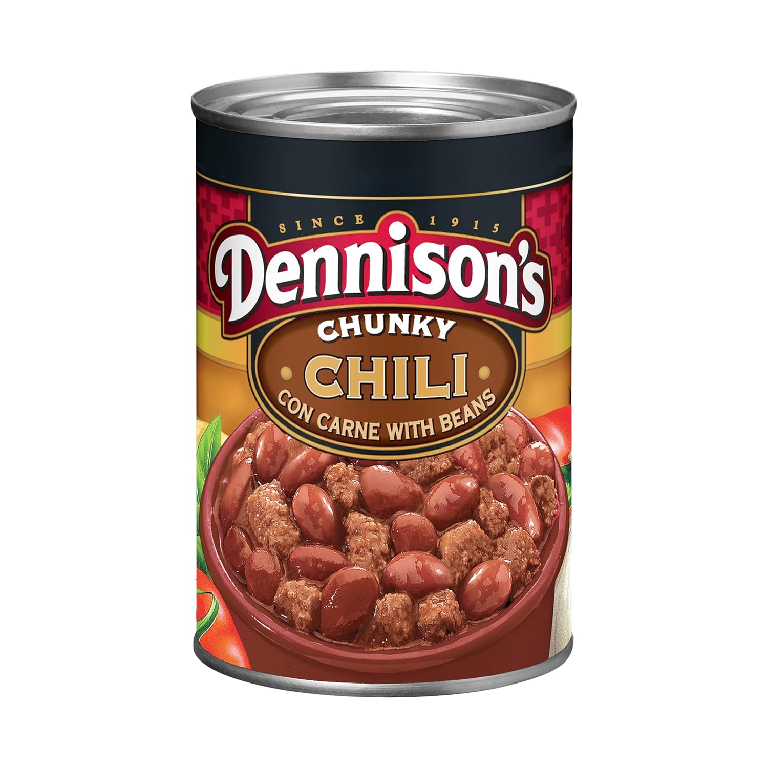 Dennison Chili With Beans, 15 Oz can, Pack of 12