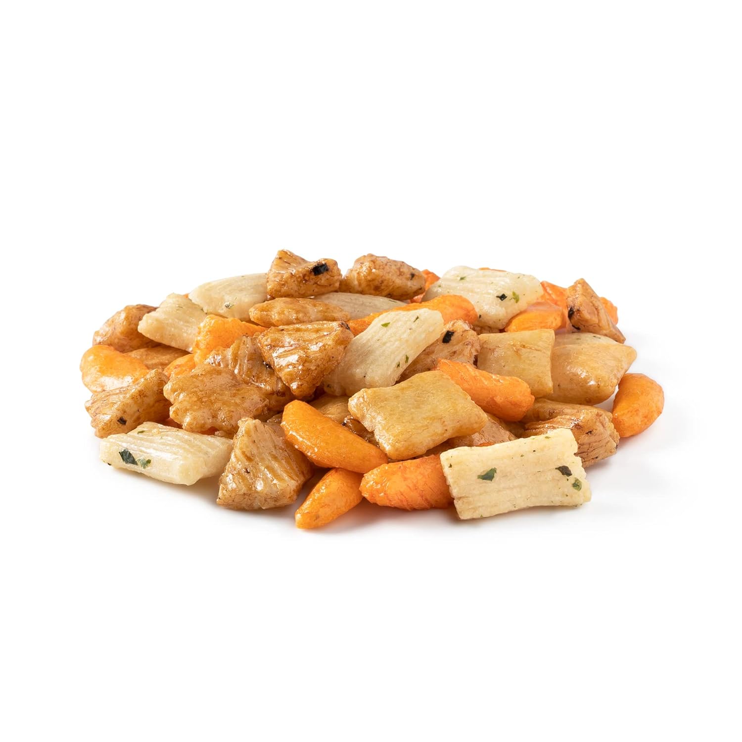 NUTS U.S. - Oriental Rice Crackers | No Artificial Colors | Non GMO | Crunchy & Spicy | Natural | Packed in a Resealable Bag (2 LBS)