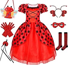 Ladybug Costume Lady Bug Costumes for Girls Halloween Costumes for Kids Toddler Costume Ladybug Dress Ladybird Dress Up