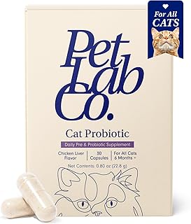 PetLab Co. Probiotics for Cats, Support Gut Health, Occasional Diarrhea, Digestive Health & Immune Support - Easy to Use - 30 Count