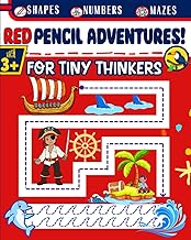RED PENCIL ADVENTURES! For Tiny Thinkers: Interactive Activity Book for Mastering Pencil Control, Lines, Numbers, and Shapes!