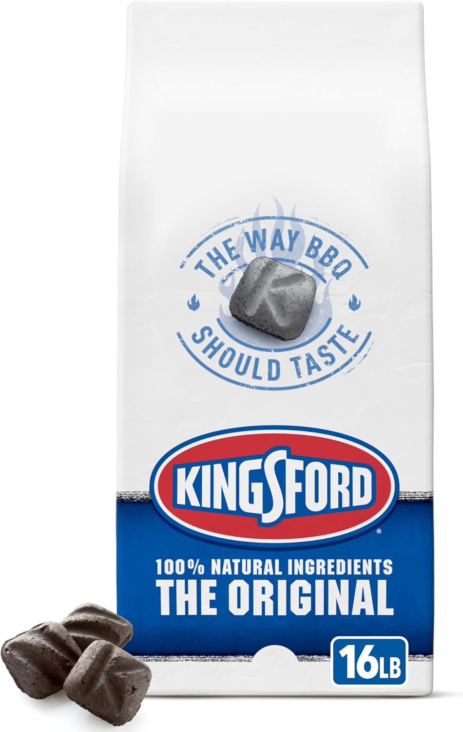 Kingsford Original Charcoal Briquettes, BBQ Charcoal for Grilling, 16 Pounds (Package May Vary)