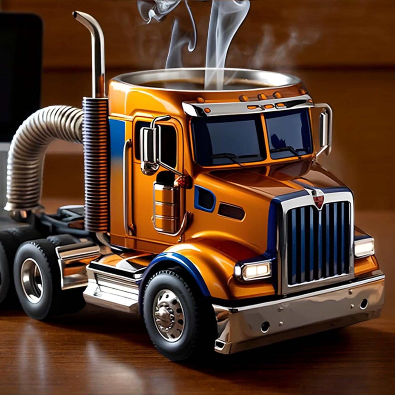 Handcrafted Truck Coffee Mug,truck driver coffee mug,semi truck coffee mug,Perfect For Truckers and Coffee Enthusiasts – Ideal Gift For lorry Lovers