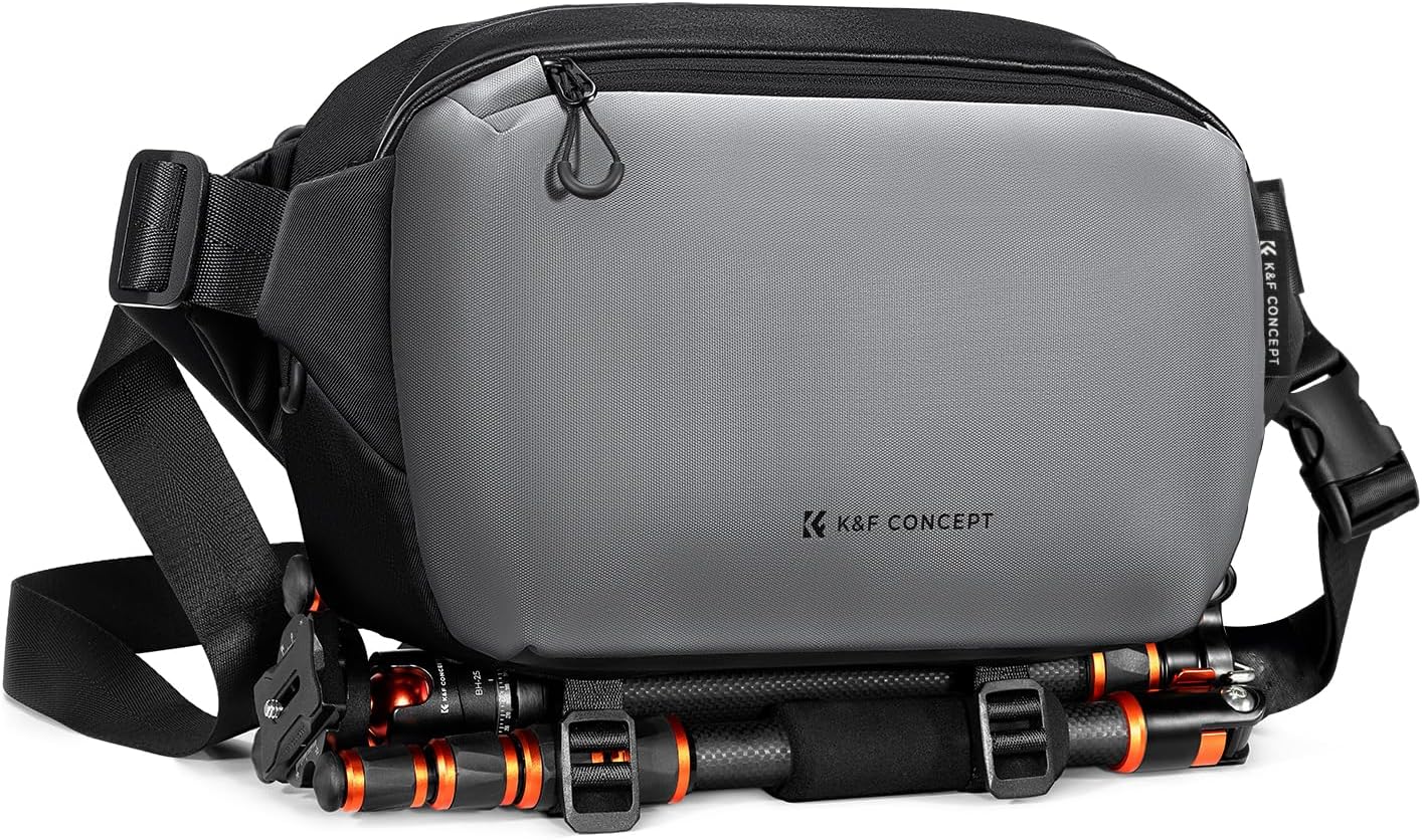 K&F Concept 2 in 1 Sling Bag Everyday Shoulder Bag & Multifunction Photography Crossbody Camera DSLR Backpack Portable Bag