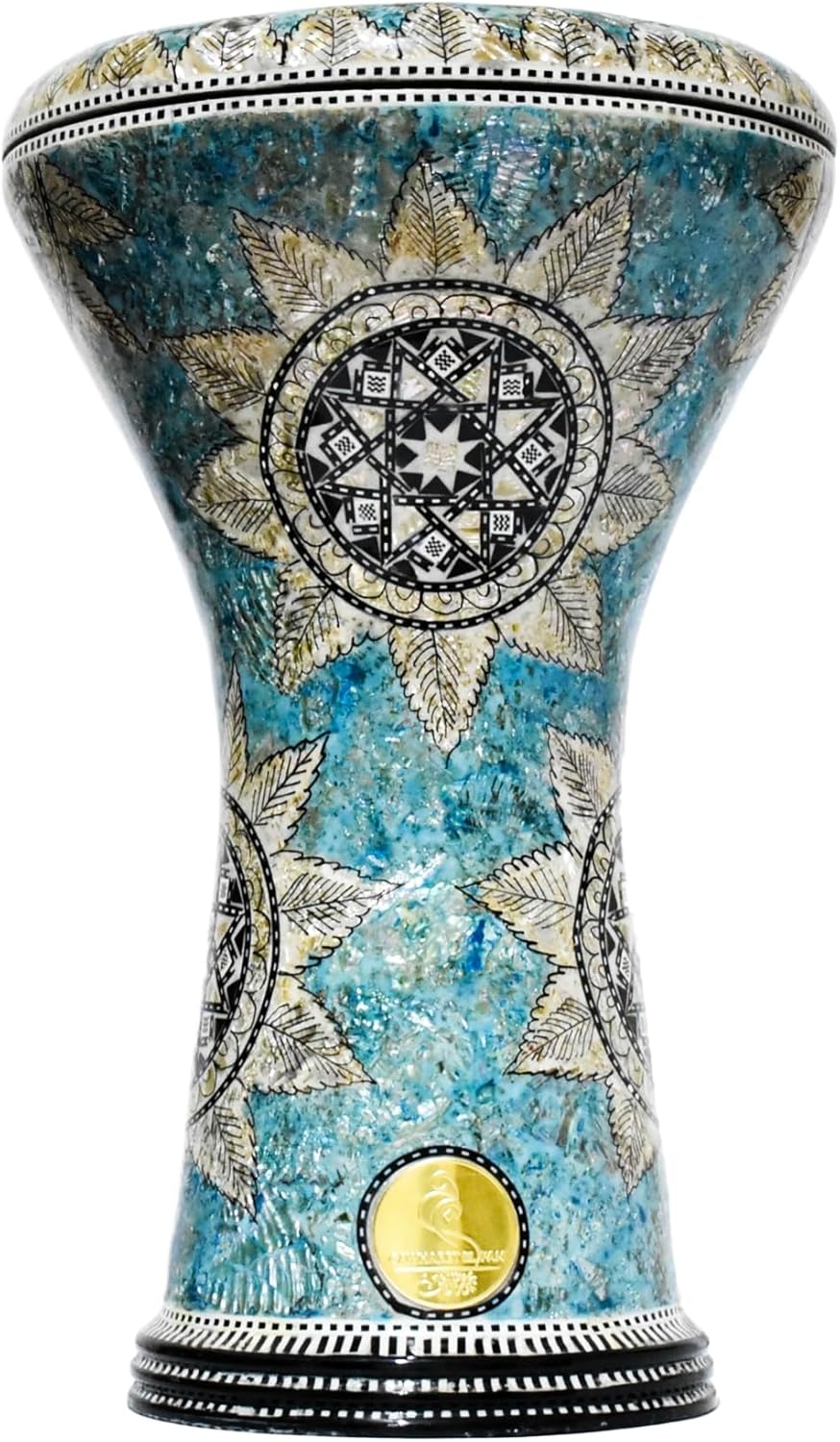 Darbuka doumbek drum tabla 17/17.5 inch inlaid mother of pearl with free bag (Sea Star)