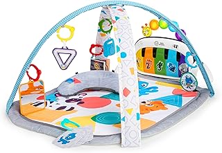 Baby Einstein 4-in-1 Kickin' Tunes Music and Language Play Gym and Piano Tummy Time Activity Mat