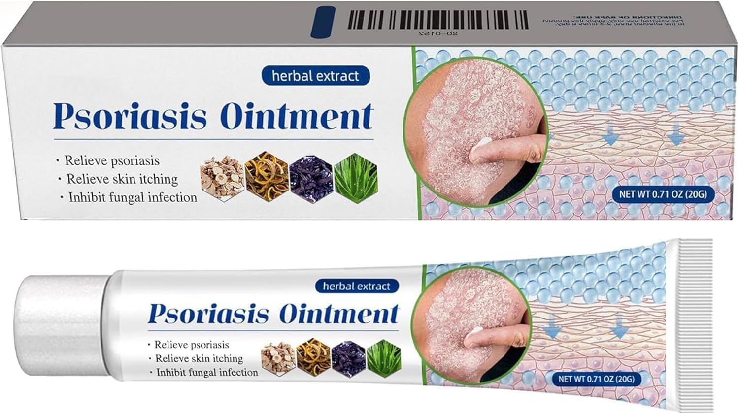 Antifungal Cream 20g - Antifungal Skin Cream Effectively Treats Jock Itch, Ringworm, Eczema, Athlete's Foot, relieves itching, antifungal Cream Quickly soothes fungal Skin on Body and face