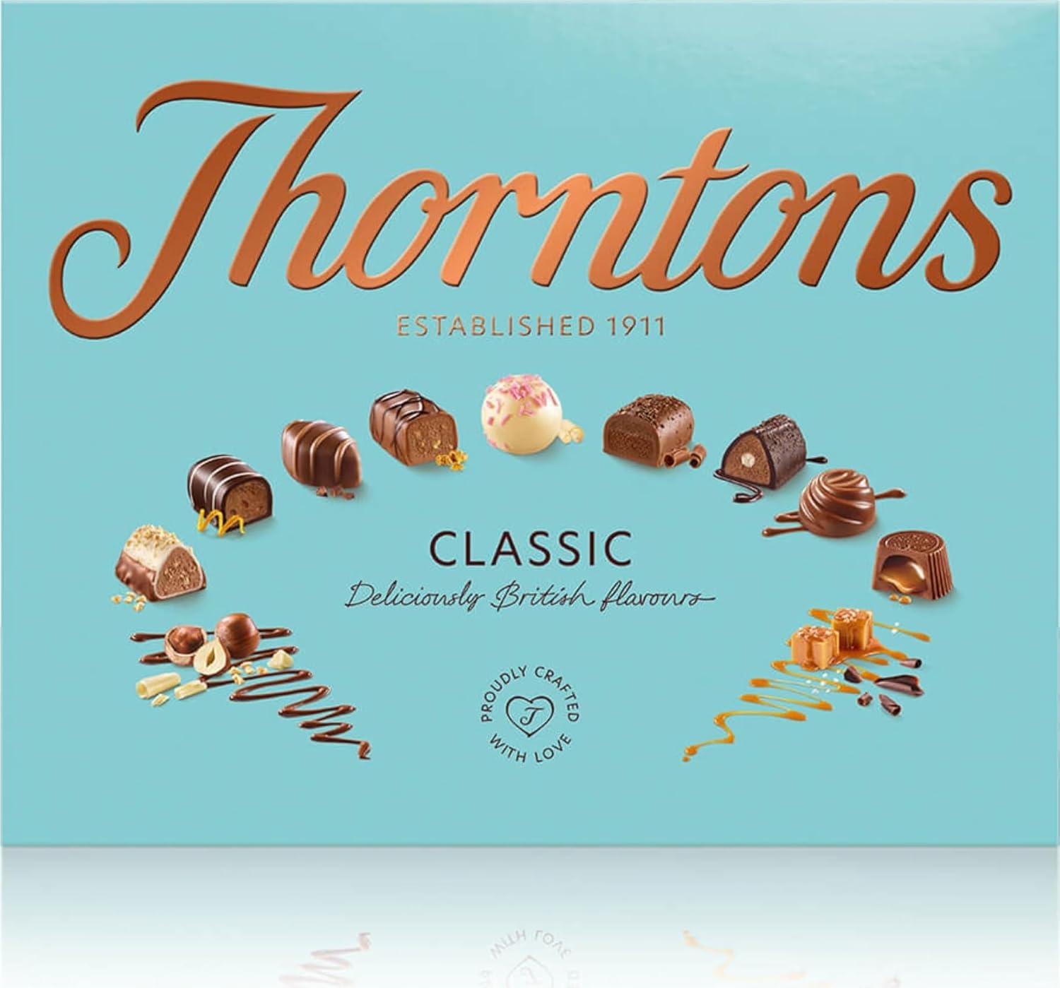 Thorntons Classic Chocolate Box, 449g | Assorted White, Milk and Dark Chocolates Gift Box, Great Сelebrations Chocolate Gift