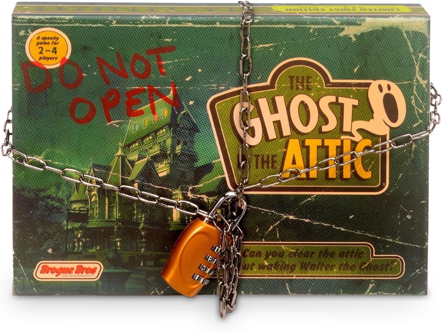 Ghost in the Attic – Haunted Escape Room Game Mystery | Real Locks & Props | 18 Puzzles | Hidden Websites | Resettable | 1–5 Players | Ages 12+ | 2 hours play — all skill Levels | By Henry Lewis