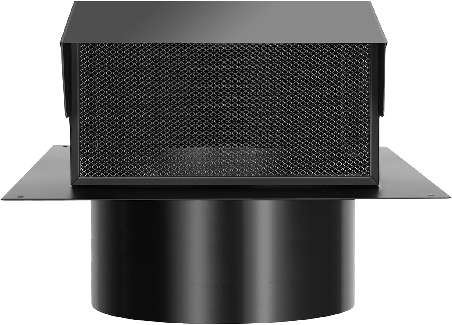 8 Inch Roof Vent Cap,Roof Vents with Damperand Grille That,Removable Roof Vent,8'' Exhaust Vent Wall Vent for Ventilation System,Black