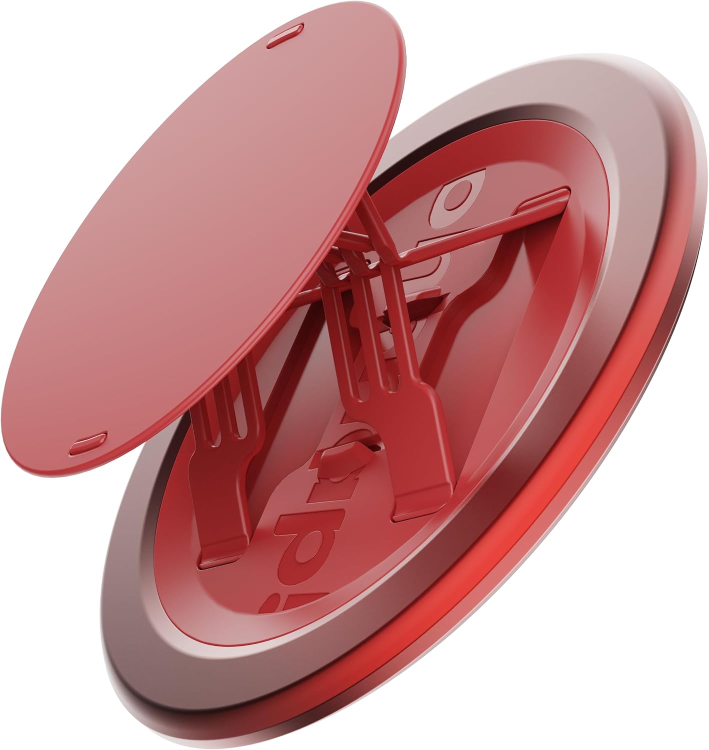 Ohsnap Snap Grip 5, Compatible with MagSafe, Magnetic Phone Grip & Rotating Stand, Ultra-Thin, 360° Spin, Adhesive-Free, Sticks to Metal, Wireless Charging Friendly, Adapter Included (Cherry Noise)