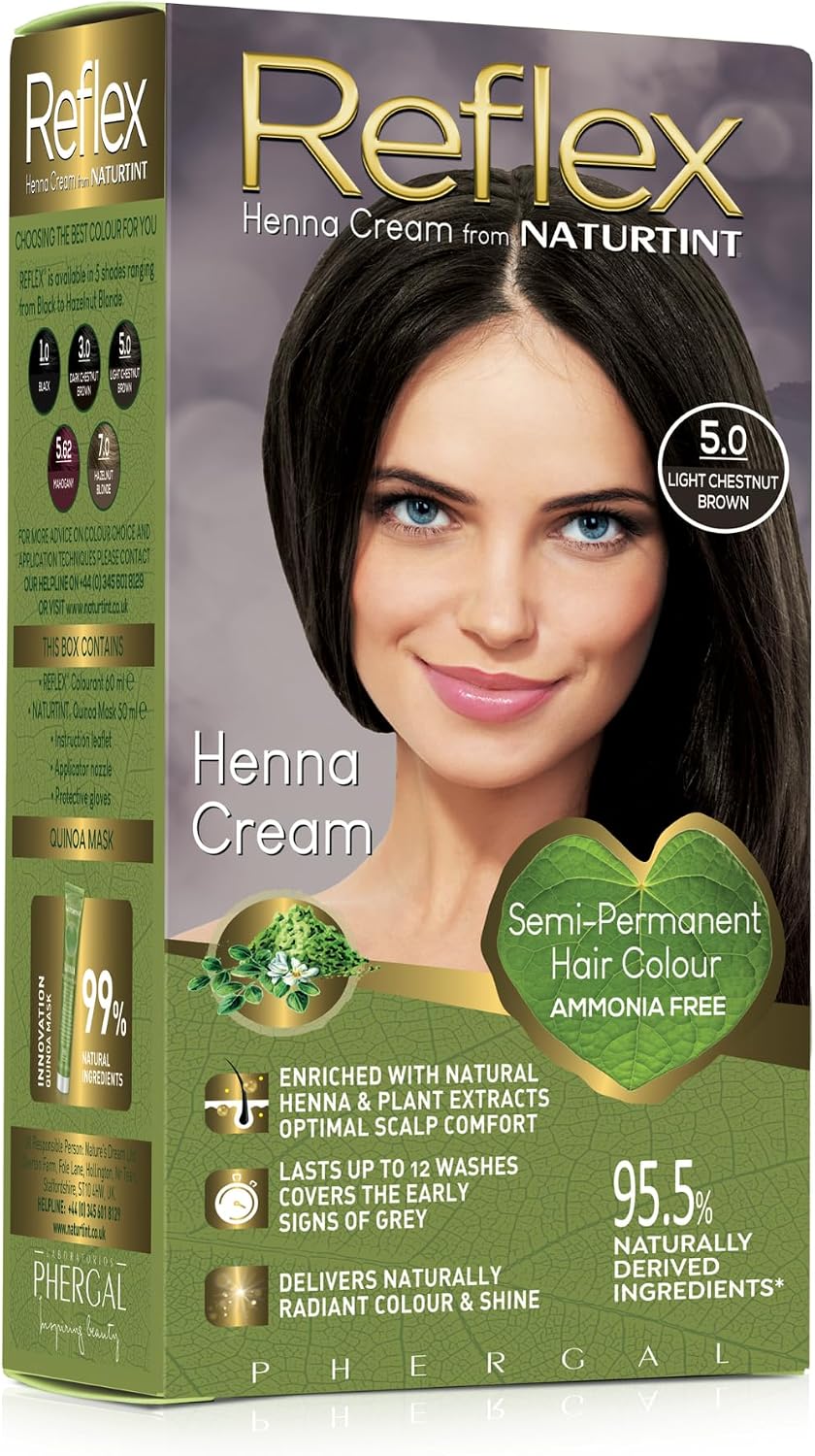 Naturtint Reflex Semi-Permanent Hair Colour 5.0 Light Chestnut Brown