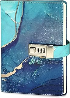 Diary with Lock for Girls and Women 240 Pages Adorezyp Notebook for Girls ages 8-12 - Kids Journals for Writing, Self-Expression & Creativity– Journal with Lock Includes Leather Journal Notebook,
