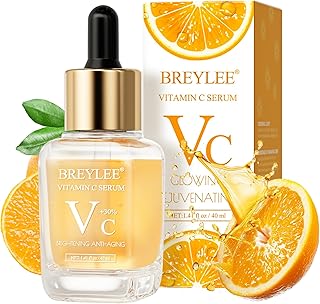 BREYLEE Vitamin C Serum for Face & Eye (1.4 oz) for Brightening Skin,Dark Spot Remover,Reduce Wrinkle,Anti Aging,Moisturizer with Hyaluronic Acid,Vitamin E,Retinol