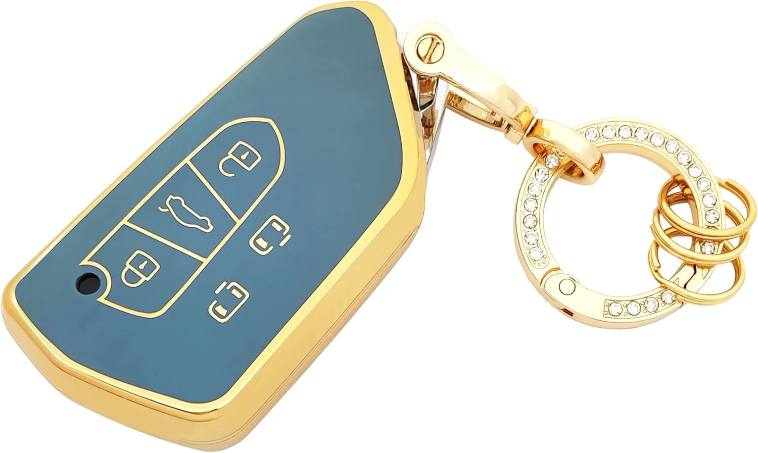 Key Fob Cover Fit for VW ID.4 ID.3 MK8 Golf GTI Skoda Octavia with Keychain