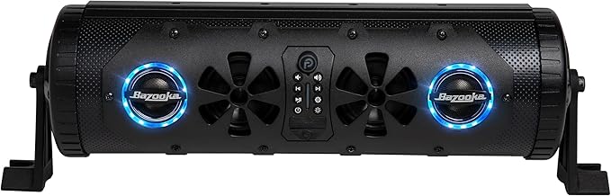 Bazooka G3 Bluetooth 16 inch Party Bar | 450-watt Max Power | LED Lights | Party Button Music Sharing | Marine Grade Speakers | Off Road, Golf Cart, Marine, and Outdoor Speaker System