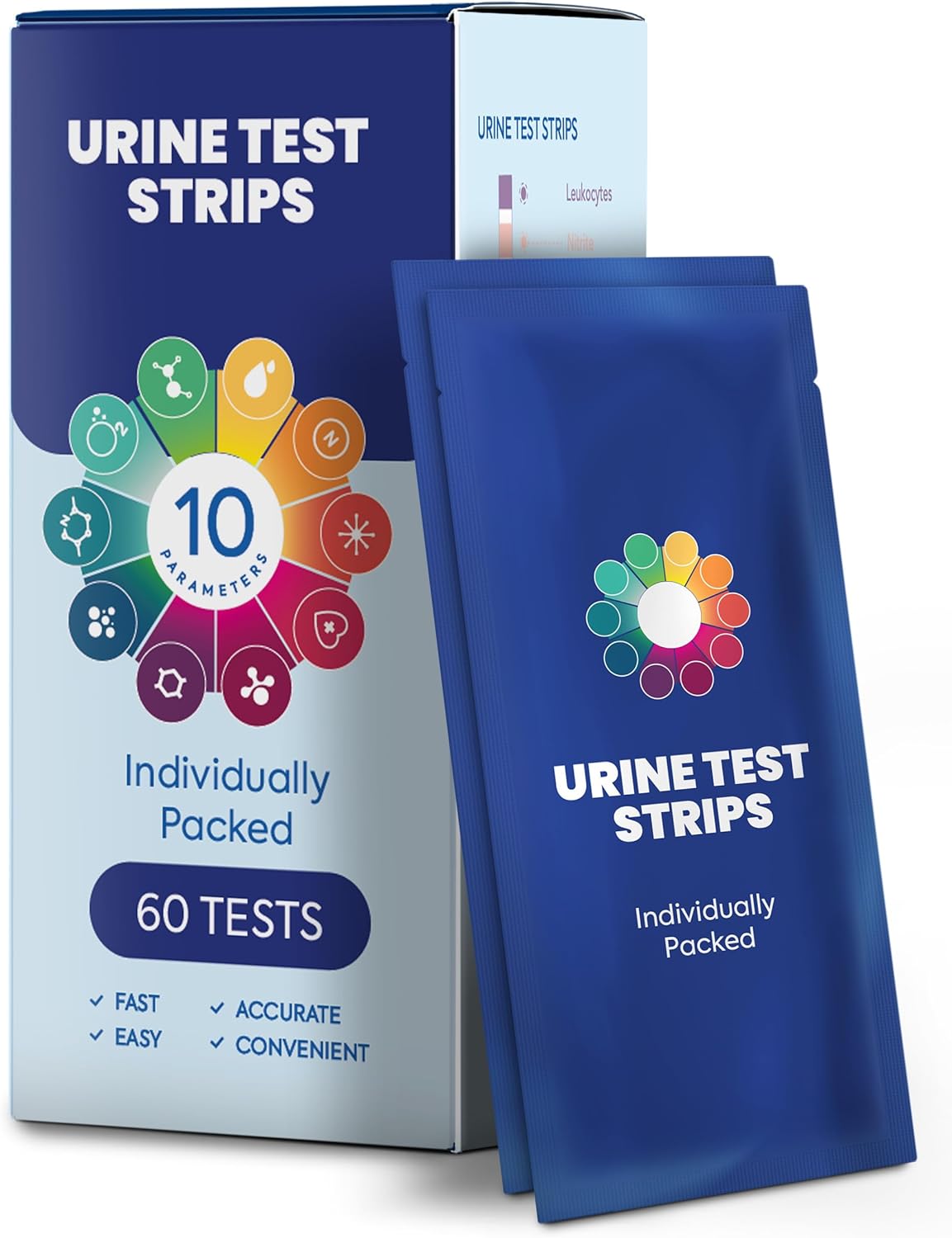 Wellness Urine Test Strips for UTI, Ketone and More (60 Pack)